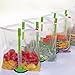 Jokari Original Adjustable Baggy Rack Stand 4 Pack. Prop Plastic Ziploc Freezer Storage Bags Open Hands-Free To Pour Leftovers, Snacks and Meal Prep Ingredients With No Food Spills or Kitchen Mess