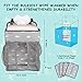 Hanging Nursery Organizer and Baby Diaper Caddy, Selbor Diapers Stacker Storage Bag for Changing Table, Crib, Playard or Wall - Nursery Organization & Baby Shower Gifts for Newborn (Elephant)