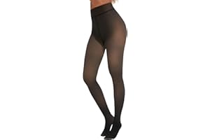 TNNZEET Fleece Lined Tights Women — Pantyhose Colorful Opaque Black Sheer Thermal Winter Warm Leggings Under Dress
