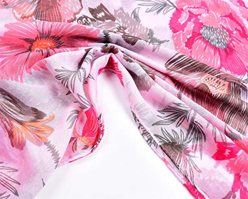 image for Woogwin Women's Cotton Scarves Lady Light Soft Fashion Solid Scarf Wra