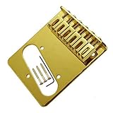 Gold Tele Bridge Electric Guitar Saddle Bridge Top Load for Fender Tele Replacement