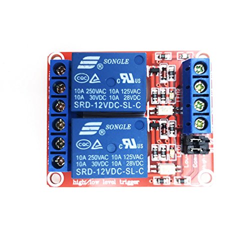 FTCBlock 2 Channel DC 12V Relay Module with Optocoupler for PLC Automation Equipment Control Industrial Control