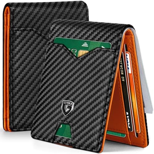 Amazon.com: AZZS Slim Bifold Wallet for man with Money Clip - RFID