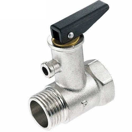 HYDROBIL Safety Valve for Boilers with Check Valve, 3/4" BSP Female x 3/4" BSP Male Threads - Solid Construction, Set Pressure 7 Bar, Max. Temp. 100°C, Non Return Valve, One Way Flow