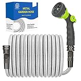 Bluebala Metal Garden Water Hose - 75FT Heavy Duty