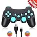 TPFOON Wireless Controller Dual Shock Gamepad for Sony PS3, SIXAXIS Joypad Remote for Sony Playstation 3 DualShock 3 - Charge and Play Cable Included