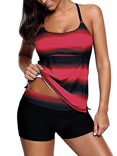 Zando women teen two piece tankini swimsuits plus size …