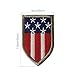 Tactical USA Flag Patch - Embroidery US United States of America Military Morale Patches (Fastern Hook)
