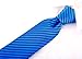 Scott Allan Collection Dark Royal Blue Necktie - Woven Ties for Men - Blue and Black Wedding Tie for Groomsmen