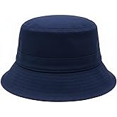 Premium Cotton Bucket Hat – Adjustable Size, Lightweight Sun Hat for Men & Women, Outdoor Summer Travel & Beach