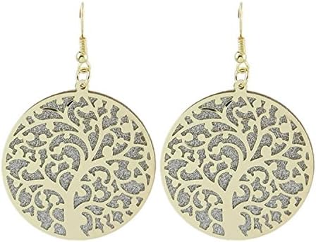 Women's jewery fashion Frosted Earrings for Wedding Party 2 Colors (Round)