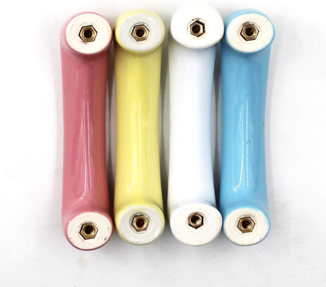 SeeRaphee Blue Ceramic Cabinet Handles Drawer Pulls Cupboard Knobs for Kitchen Knobs Kids Room Cabinets Closets Toy Organizer Box Bookcase - Image 5