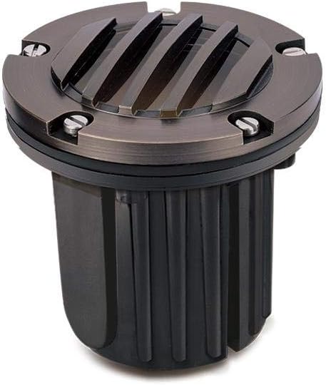 LUMiON Outdoor Lighting Covert Grate LED Sealed InGrade Micro Brass Spot Light Antique Bronze Does Not Include MR-16 LED Lamp
