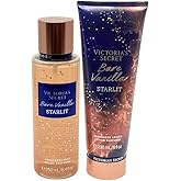 Victoria's Secret BARE VANILLA STARLIT Fragrance Mist & Lotion 2-piece bundle for Women – Full Size