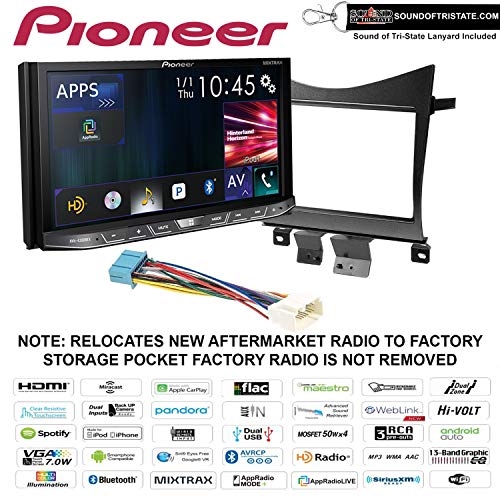 Pioneer AVH-4200NEX DVD Receiver + Install kit 2003-2007 Accord and a Sound of Tri-State Lanyard Bundle (Certified Refurbished)