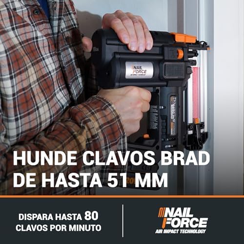 Pregadora de Pilhas 20V - 18GA PowerShare | WX842.9 | Pregos de 1,2 mm e até 50 mm de comprimento