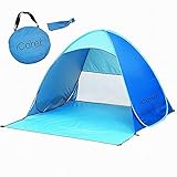 iCorer Automatic Pop Up Instant Portable Outdoors Quick Cabana Beach Tent Sun Shelter, Blue (Sports)