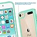 ULAK iPod Touch Case 7th Generation, itouch 6 Case, Slim Hybrid Hard PC Back Cover with Shock Absorption Bumper Conner, Premium Protective Cases for iPod Touch 7th/6th/5th Generation, Green