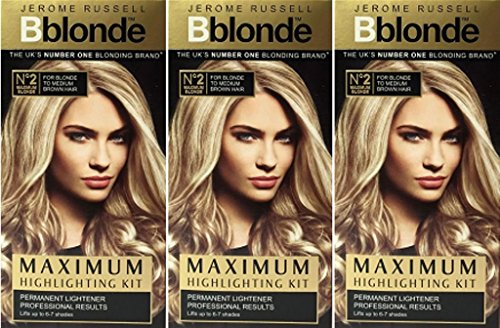 Jerome Russell Bblonde Maximum Highlighting Kit No2 X 3 Packs