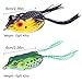 Sougayilang Hollow Frog Fishing Lures Soft Topwater Baits with Tackle Box for Bass Snakehead Saltwater Freshwater Fishing (6Pcs Frog Lure Only)