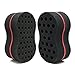 BEWAVE Black Curl Sponge Magic Hair Brush Twist Make Dreads Locking Coil Afro Locs Hole Big/Small, 1 Pc