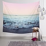 Arfbear Ocean Tapestry, Beach Wall Tapestry with Art Trippy Home Decorations for Living Room Bedroom Dorm Decor in 60x80 Inches