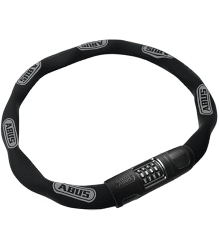 ABUS 折りたたみ最強ロック 希少シリコン巻きブラック　未使用 Amazon.co.jp: ABUS 67461 6000K BK ST 折りたたみロック ブラック