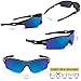 RIVBOS 805 TR 90 Frame Polarized Sports Sunglasses Sun Glasses with 5 Set Interchangeable Lenses for Men Women Cycling Baseball(Upgrate TR90 Black ice lens)