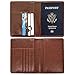 ACdream Passport Holder and Vaccine Card Holder Combo, Cover Wallet, Leather Travel Documents Organizer Protector, RFID Blocking, for Women/Men