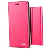 iPhone 8 Plus/iPhone 7 Plus Case, BELK[Simple Retro Style]Handmade Soft Leather Flip Folio Slim Wallet Cover Case[Magnetic Closure][Credit Card Slot][TPU Bumper][Kickstand] For iPhone 7 Plus /8 Plus