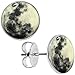Body Candy Stainless Steel Moon Glow in the Dark Stud Earrings