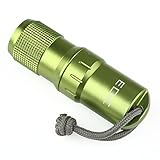 Green CNC Machined Aluminum EDC Survival Waterproof Pill/Match Case Box Container Lid