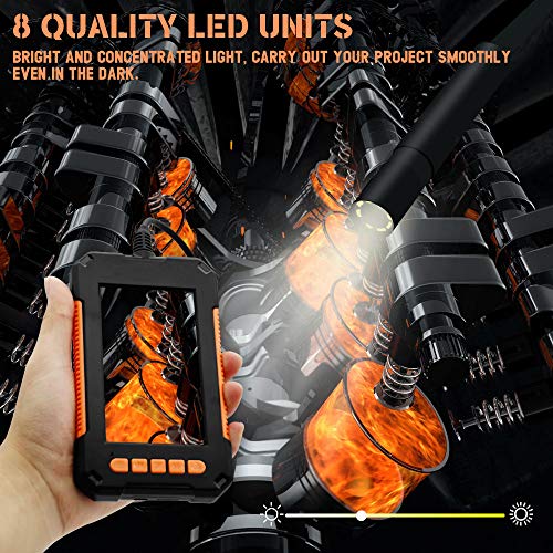 Snake Camera, 1080P Sewer Camera Snake with Light, IP67 Waterproof