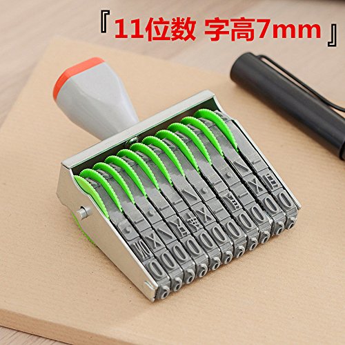 Rubber Band Wheel Office Supermarket 11 Digit Number Date Printing Stamp Printer Numbering Stamp - Thumbnail 4