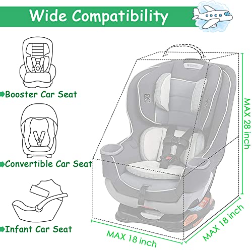 YOREPEK Car Seat Travel Bag, Padded Car Seats Backpack for Air Travel