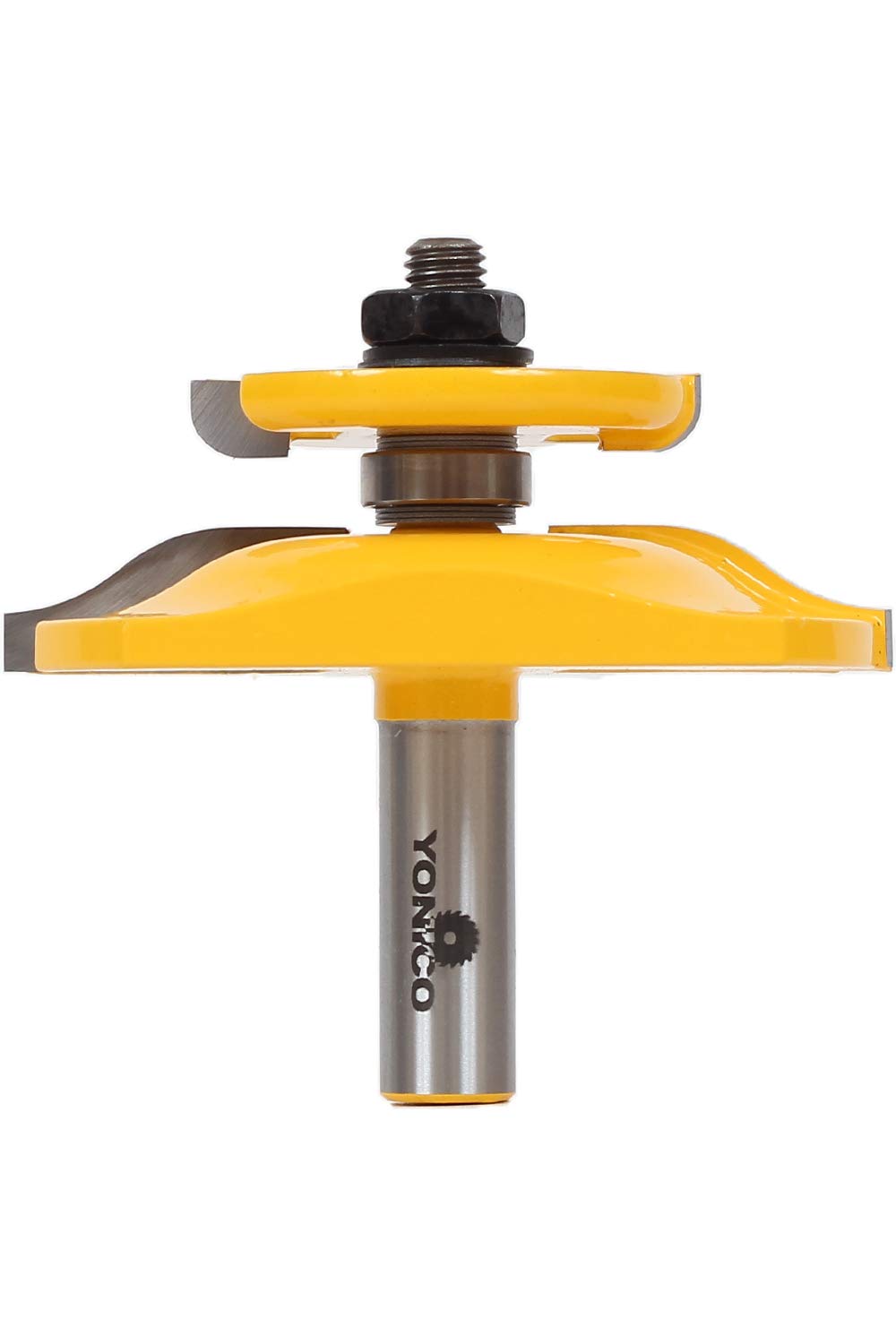 Yonico 12143 - Raised Panel with Back Cutter Router Bit, Ogee - Diameter: 3-1/4", Cutting Depth: 1-3/8" - 1/2" Shank — image 1