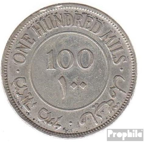 palestine km-number. : 7 1935 fine Silver 1935 100 Mils with Hole (Coins for collectors)