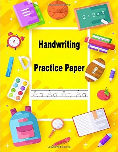 Handwriting Practice Paper: ABC Tracing Letters Handwriting Workbook For Boys Girls Kids: Pre K, Kindergarten, Ages 2-4, 3-5, Sample Practice ABC And ... Volume 6 (Handwriting Workbook For Toddlers) Paperback – 20 Jan 2018
