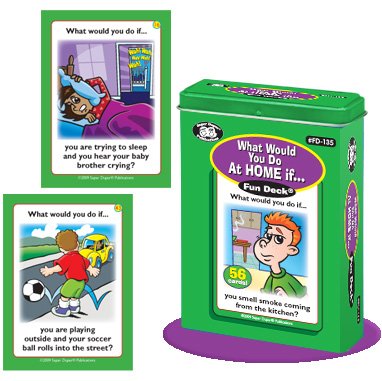Super Duper Publications What Would You Do At Home If... Fun Deck Cards Educational Learning Resource for Children