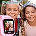 [2020 Updated]4G Kids Smartwatch with GPS Tracker, Touch Screen Boys Girls Watch Phone Waterproof with Remote Monitoring/SOS/Game/Pedometer/FaceTalk/2-way Call, Kids Christmas Birthday Gift Toys(Pink)