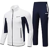 BASUDAM Men's Tracksuits Sweatsuits Set Sweat Track Suits for Men 2 Piece Warm Up Full Zip Athletic Casual Sports Activewear