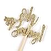 Floranea 24 Pieces Cake Toppers Gold Glitter Oh Baby Cute Cupcake Picks for Baby Shower Boy Girl Wedding Birthday Party Decoration Supplies (Oh Baby)