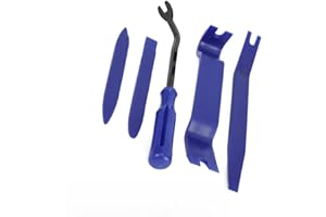 5Pcs/set Car Audio Trimming Removal Tool Kit Set Auto Door Clip Panel Dashboard Fastener Disassembly Tools Plastic Blue Yello