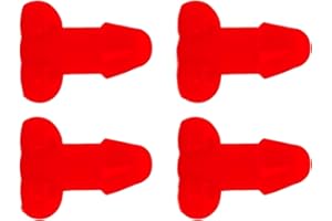 BOOGE 4 Pcs 1.6 inch Red Prank Tire Valve Stem Caps Tire Air Caps Universal for Cars Trucks Motorcycles SUV