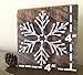 Snowflake accent block for holiday home decor (Frosty)