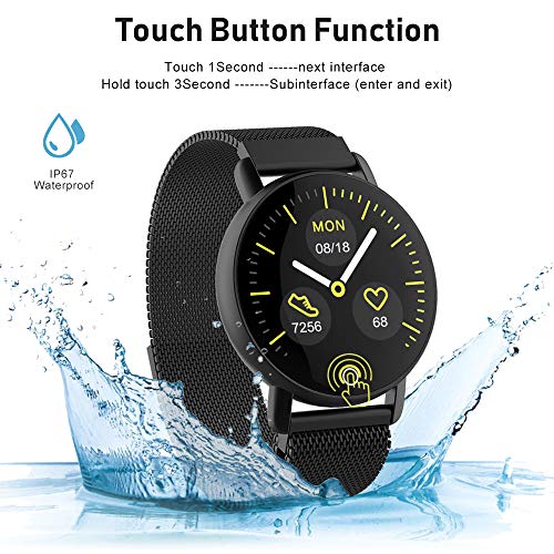 Smart Watch for Android iOS Phone, WELTEAYO Activity Fitness Tracker Watches Smartwatch with IP67Waterproof Notification SMS Heart Rate, Sleep Monitor Compatible for Men Women - Thumbnail 4