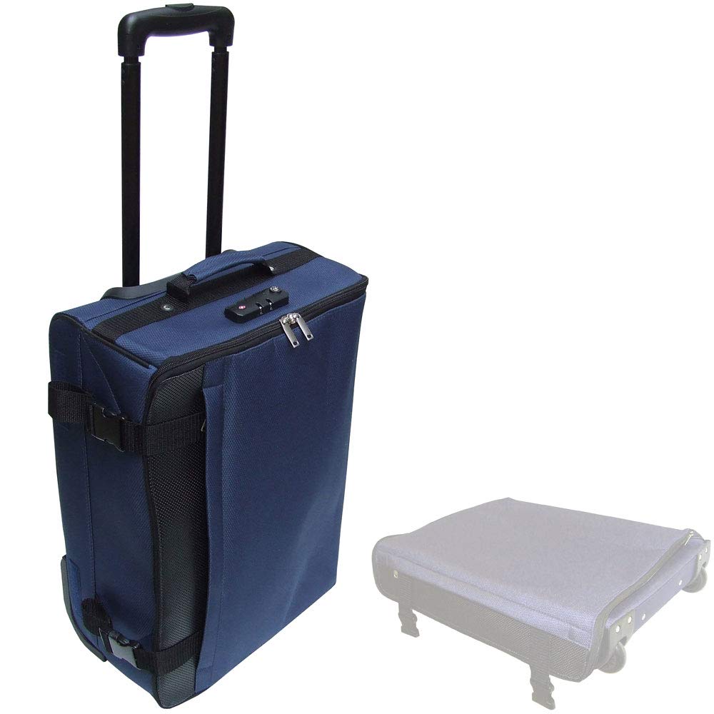 Eurotel Soft Fabric Trolley Suitcase - Compresses to a Thickness of 28 to 12 cm