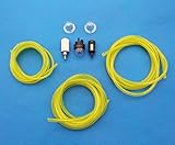 Raogoodcx 15 Feet Replacement Fuel Line Hose (3 Sizes) And 5pcs Snap In Primer Bulb Primer Pouland Bulb Fuel Filter Fit For Zama Poulan Weedeater Craftsman Trimmer Chainsaw Blower