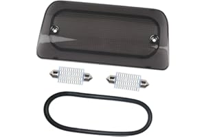 RAVSOFT 3rd Third Brake Light Lens Smoked Cover with Seal Gasket Regular Crew Cab Only Compatible with 1994-2004 Chevy S10 GMC Sonoma 1996-2000 Isuzu Hombre High Mount Stop Lamp Assembly