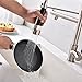 VCCUCINE Best Modern Commercial Brushed Nickel Stainless Steel Single Lever Pull Out Sprayer Kitchen Faucet, High Arch Spring Pull Down Kitchen Sink Faucet